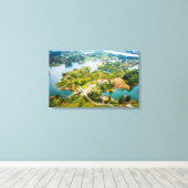 Adembenemend Uitzicht van Guatape Antioquia Sunny Canvas Afdruk (Insitu (Houten vloer))