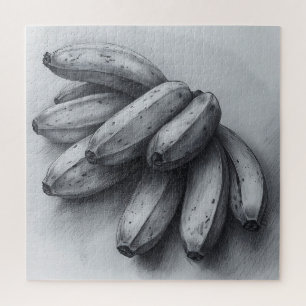 Adembenemende Bananen Potloodschets Tekening Legpuzzel