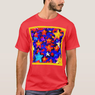 "Adembenemende kleurrijke sterren". Bestel nu T-shirt