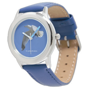 Adembenemende ringvormige meeuw in de vlucht horloge