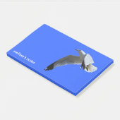 Adembenemende ringvormige meeuw in de vlucht post-it® notes (Schuin)