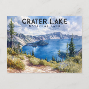 Adembenemende schoonheid: Crater Lake National Par Briefkaart