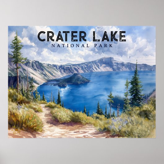 Adembenemende schoonheid: Crater Lake National Par Poster (Voorkant)