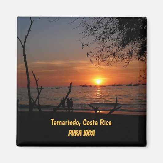 Adembenemende Tamarindo Sunset Magneet (Voorkant)