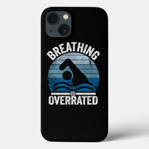 Ademen Is Overschat Grappig Zwemmer Cadeau Vintage iPhone 13 Hoesje