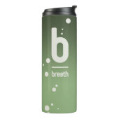 Ademgroene thermische tuimelaar thermosbeker (Gedraaid links)