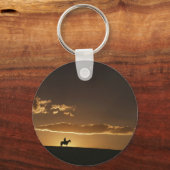 Ademhalend Cowboy Sunset Sleutelhanger (Voorkant)