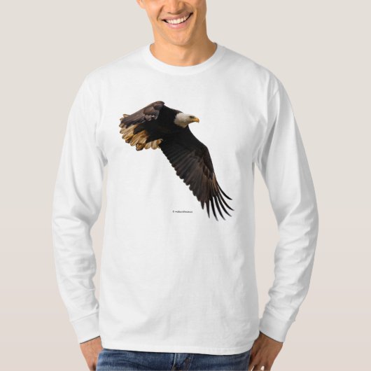 Ademhaling Bald Eagle neemt de hemel in T-shirt (Voorkant)
