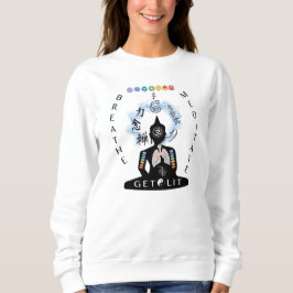 Ademhaling en Meditaat Lit Sweatshirt White
