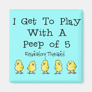Ademhalingsstelsel "5 van Peep" Funny T-Shirts en Magneet