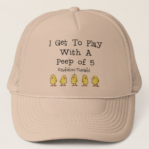 Ademhalingsstelsel "5 van Peep" Funny T-Shirts en Trucker Pet