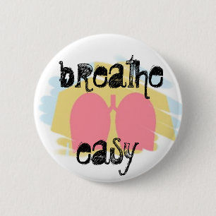 Ademhalingsstelsel-, borstkas- en mediastinumaando ronde button 5,7 cm