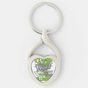 Ademhalingstherapeut Halloween Spinnenweb Ontwerp_ Sleutelhanger