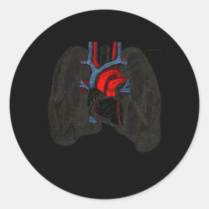 Ademhalingstherapeut Long Nerd Fun RT Ronde Sticker