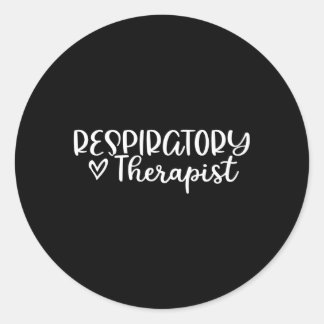 Ademhalingstherapeut met HE Ronde Sticker