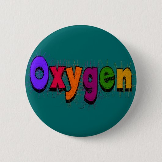 Ademhalingstherapeut "Oxygen" T-Hemden en Giften Ronde Button 5,7 Cm (Voorkant)