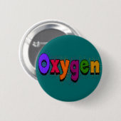 Ademhalingstherapeut "Oxygen" T-Hemden en Giften Ronde Button 5,7 Cm (Voorkant /achterkant)