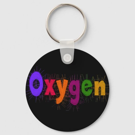 Ademhalingstherapeut "Oxygen" T-Hemden en Giften Sleutelhanger (Voorkant)