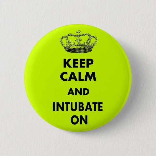 Ademhalingstherapie geeft "Kalm houden en..." Ronde Button 5,7 Cm (Voorkant)