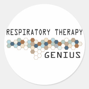 Ademhalingstherapie Genius Ronde Sticker