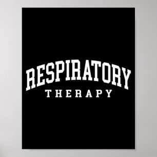 Ademhalingstherapie grappige ademhalingstherapeut  poster