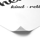 Ademhalingstherapie Hart Word Cloud Poster (Hoek)