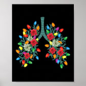 Ademhalingstherapie Lung Kerstmis Licht Therapist Poster (Voorkant)