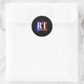 Ademhalingstherapie RT RT RT RT RT CRT long Ronde Sticker (Tas)
