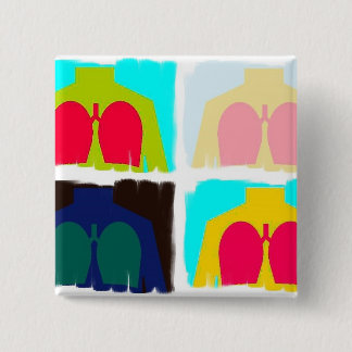 Ademhalingstherapie X-Ray Lungs Button RT