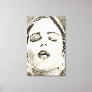 Ademloos Canvas Afdruk