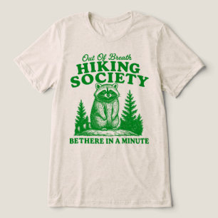 Ademloze Wandelsociatie Wasbeer Tri-Blend Shirt