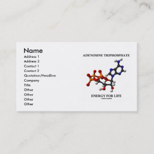 Adenosine de Energie (ATP) van het Trifosfaat voor Visitekaartje