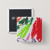 Aden's Geweldige pop Vierkante Button 5,1 Cm (Voorkant /achterkant)