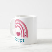 Adept Viva Magenta Boho Rainbow Koffiemok (Voorkant links)