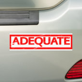 Adequate stempel bumpersticker (Op auto)