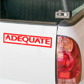 Adequate stempel bumpersticker (Op Truck)