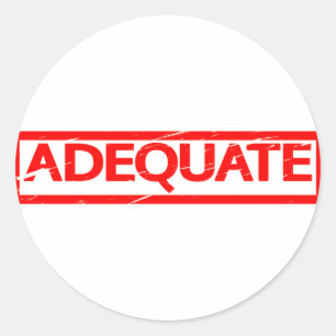 Adequate stempel ronde sticker