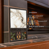 Ader van Goud Faux Marmer Intricate Accent Tegeltje