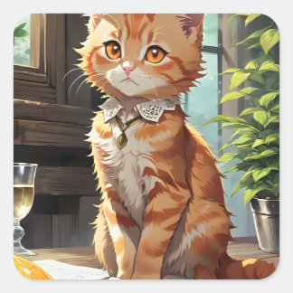 Adesivo Anime Coleção Filhotes Vierkante Sticker