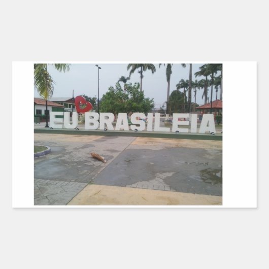 adesivo Brasileia Rechthoekige Sticker (Voorkant)