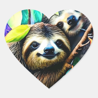Adesivo de preguiça hart sticker