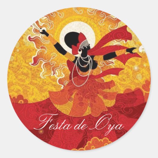Adesivo Festa de Oya Ronde Sticker (Voorkant)