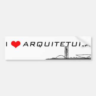 Adesivo I s2 Arquitetura Bumpersticker