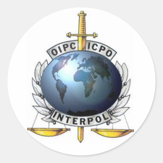 Adesivo Interpol Ronde Sticker (Voorkant)