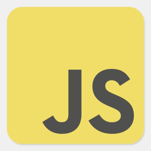 Adesivo Javascript Vierkante Sticker (Voorkant)