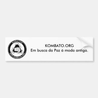 Adesivo Kombato.org Bumpersticker