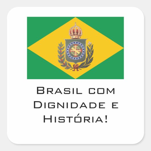 Adesivo Monarquia Dignidade. Vierkante Sticker (Voorkant)