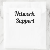 Adesivo network support rechthoekige sticker (Tas)