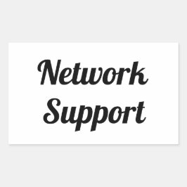 Adesivo network support rechthoekige sticker