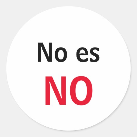 Adesivo No es NO Ronde Sticker (Voorkant)
